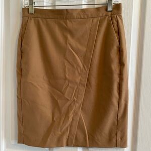 Banana republic, camel colored, short skirt, size 2 petite
